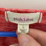 Pink Lotus  Red Space Dye Yoga Top Ruched Large Photo 2