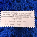 Crochetted Top Medium Royal Blue Photo 7