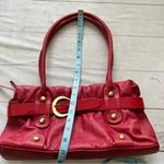 Michael Rome Genuine leather Red Shoulder bag purse Photo 6