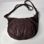 Chocolate Brown Leather Slouchy Crossbody Bag Purse Boho Crescent Y2K SO SOFT Photo 1