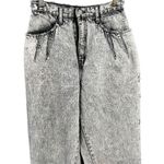 Vintage Brittania Womens Jeans Tapered Leg Acid Wash Distressed Size 8 Black Photo 1