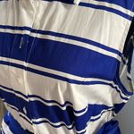 Milly NWT  Italia‎ Capri Royal Blue Pleated Striped Dress. Size 12 Photo 1