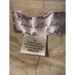 BOG Band of the Free Brie Light Camel Long Sleeve Top Lace Insets V Neck Small Brown Photo 3