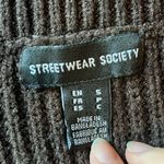 Streetwear Society  Knit Sweater Vest Women's Size S College Retro V Neck Photo 2