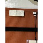 7 For All Mankind Puff Sleeve Square Neck Ribbed Top Size Small NWT Long Sleeves Photo 2