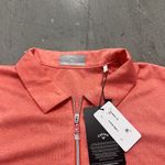 Callaway Women's Opti-Dri Coral Orange 1/4 Zip Golf Polo Shirt Size Large Photo 4
