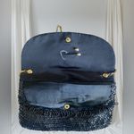 La Regale Bag   Ltd Black beaded Sequin Clutch with Gold Chain shoulder bag Photo 2