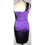 Jill Stuart New NWT $485 Womens 8 Jill  Purple Satin One Shoulder Dress Beautiful Photo 2