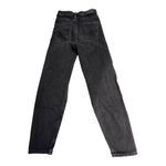 American Eagle  BLACK DISTRESSED MOM JEANS 5 Pocket Women's 00 Denim Cotton 24x27 Photo 1