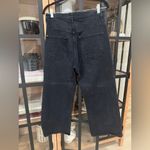 THE GREAT. Rider Jeans Cropped Flared Boot Cut Denim Dark Wash high rise Black Size 28 Photo 4