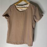 J Crew Factory Velvet Tee Dusty Pink Crewneck Size Small Photo 0