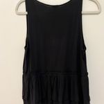 J.Crew Black Peplum Tank top Photo 2