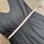 Pact Canopy Linen Blend Tank Midi Dress Smocked Breathable Organic Black Small S Photo 12