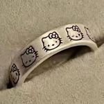 Hello Kitty  Stainless Steel Silver Adjustable Band Size 7-9 Photo 0