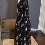 Women’s Black Dress Puffy Sleeves Flowers & Butterflies Prom Party Size 24W NWOT Photo 4