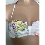 New. Isabella Rose floral bandeau bikini top. Retails $80. Small White Photo 6