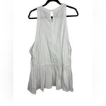 Free People  Breathless Moments Batiste Sleeveless Tunic Top Size Medium Photo 2
