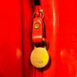 Furla Italy GENUINE Leather Color Red Orange Photo 7