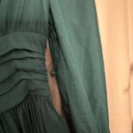 Anthropologie Gwendolyn Asymmetric Maxi Dress Blue Teal Size 0 Photo 9