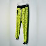 Alexis Neon Yellow Lace Black Satin Joggers Pants Size XS Photo 3
