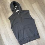 TNA Sleeveless Hoodie Jacket boyfriend full zip womens Gray (xxsmall) athleisure Size XXS Photo 0