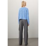 Rachel Parcell Baby Blue Cable Knit Long Sleeve Crewneck Sweater size Small Photo 1