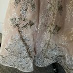 Mac Duggal Blush Champagne Lace Rhinestone Bling Gown Wedding Dress 50525D Photo 6