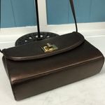 Bachamel bronze ‎ gold crossbody bag 9” x 7” women’s purse brown Photo 4