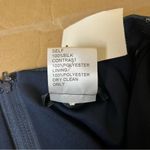 Tadashi Shoji  Navy Sheer Mesh Sequin Top Photo 8