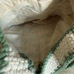 Crochet Beaded Hand Woven Shoulder Bag Green Photo 7