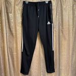 Adidas  Aeroready Black Athletic Training Three Stripes Jogger Pants Medium Photo 1