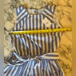 NWT J. Crew Factory Striped Mini Dress Women's Sz 00 Blue & White Faint Make Up Photo 4