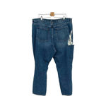 Good American  Good Vintage Ripped Ankle Straight Leg Jeans In Blue484‎ Size 20 Photo 6