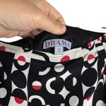 VINTAGE Y2K Drama Women’s Silk Geometric Skirt in Black/White/Pink Size 8 Black Photo 3