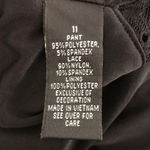 BCX  Size 11 Black Wide Leg Lace Top One Piece Waist Tie Pantsuit. New With Tags Photo 5