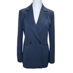 Emme‎ by Marella Navy Blue Copenhagen Blazer Zebio Twill Knit 4 Lined NWOT Photo 1