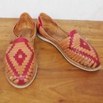 Ladies' Mexican Made Sidrey Catrina Huarache Shoes Size US 8 Tan Photo 0