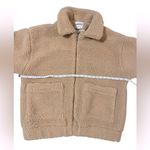 I am gia I.AM.GIA Pixie Coat Oversized Fuzzy Teddy Jacket Tan Womens Medium Photo 4