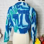 Tie Dye Denim Jacket Blue Size XS Photo 6