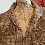 Talbots Graphic Brown Cream Plaid Blazer 8P Photo 1