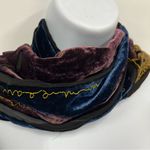 JL Silk blend crushed velvet burnout velour scarf Photo 3