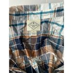 st. john's bay St. John’s Bay Womens Shirt Multicolor Plaid Long Sleeve Tunic Pullover Rayon L Photo 3