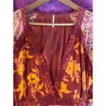 Free People  Tilda Maxi Wrap Dress in Femme Combo Long Sleeve Size Large L Photo 5