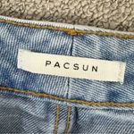 PacSun Patchwork High Rise Crop Mom Jeans Blue Size 26 Photo 8