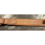 Lands' End  Brown Leather Belt Womens Size 34 35 Hidden Zipper Back 506‎ Preppy Photo 7
