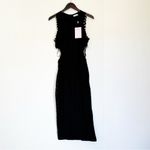 Avec Les Filles NWT  Black Knit Cutout Studded Sheath Dress 6 Photo 4