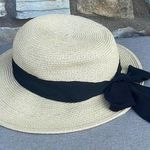 Scala  beige straw hat with black ribbon Photo 7
