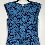 CAbi Floral Print Sleeveless Button Up Waist Tie Short Java Dress Photo 3