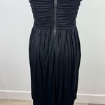 Burberry London Black Sleeveless Draped Midi Dress US 8 Whimsigoth Steampunk Photo 10
