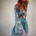 ASOS Blue Snake Skin Dress  Photo 2